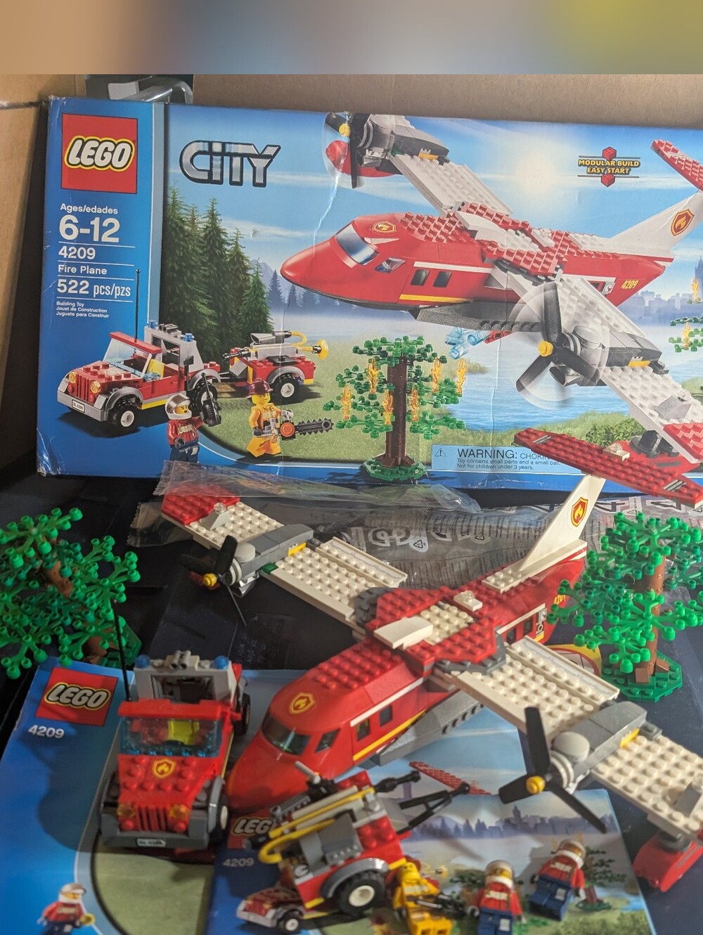 LEGO 4209 City Fire Plane COMPLETE